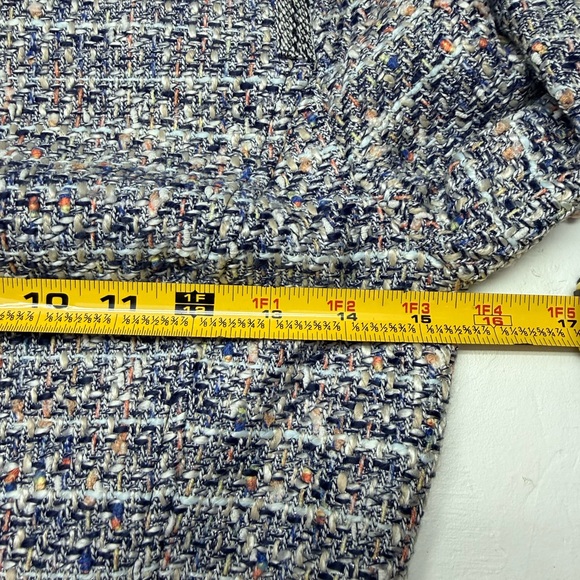 J. Crew 3/4 Length Sleeve Tweed Dress - Blue and Gray - Picture 10 of 14